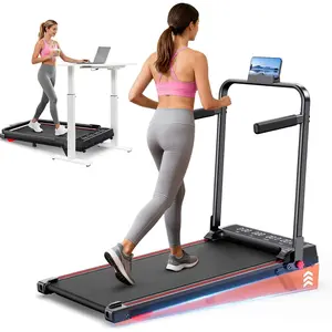 Walking Pad Treadmill for Home Small, 3-in-1 Walking Pad with Handle Bar, 9% Incline Under Desk Treadmill with 300lbs Capacity