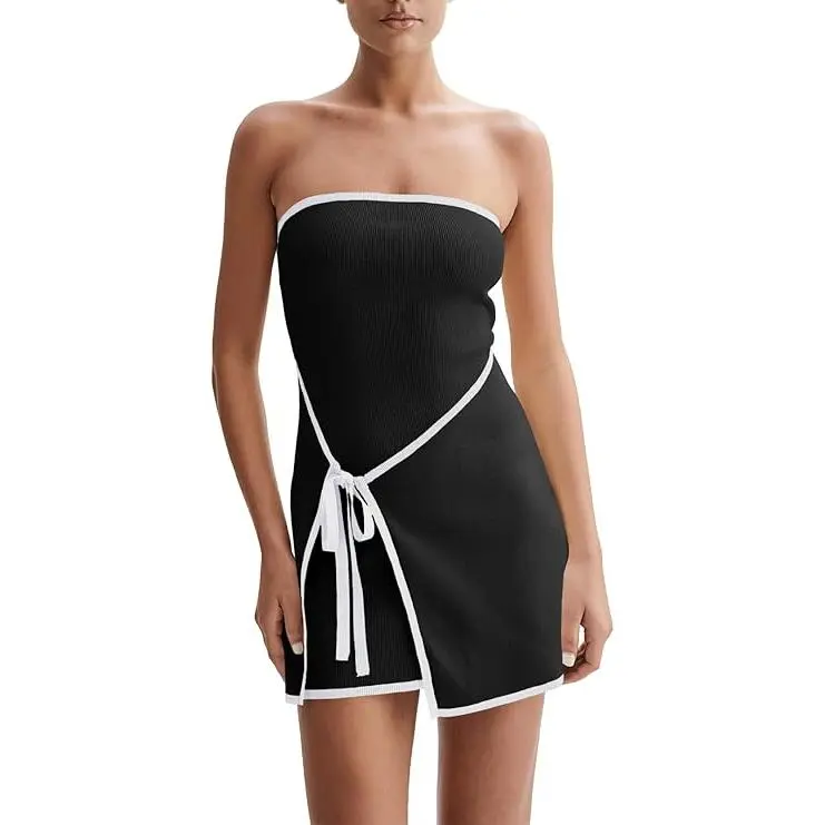 asymmetrical tube dress Caroline Asymmetrical Tube Dress – Amanda Fashion Gallery main image 1