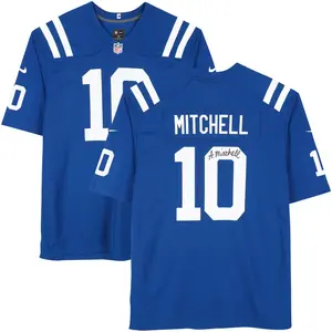 Adonai Mitchell Indianapolis Colts Autographed Nike Blue Game Jersey - Fanatics Authentic Certified