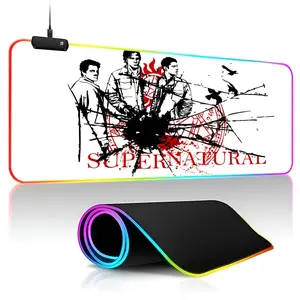 Supernatural Small Gaming  Mouse Pad Gamer RGB Deskmat Keyboard Mat Gaming Laptops LED Mousepad Desk Protector Anime Mause Mats Universal Mouse Pad