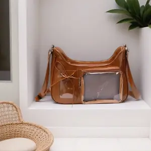 Transparent Japanese Ita Bag for Women Students, Convertible Shoulder Crossbody Handbag