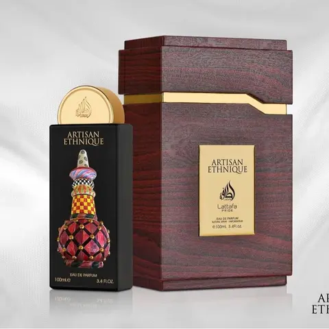 Lattafa Pride Artisan Ethnique Eau de Parfum Spray 3.4 Ounce / 100 ml - Amber-Sweet Gourmand Fragrance with Cinnamon, Coffee, Vanilla, and More