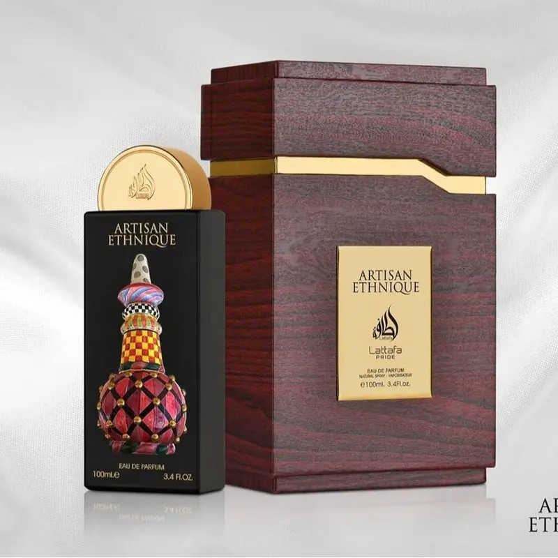 Lattafa Pride Artisan Ethnique Eau de Parfum Spray 3.4 Ounce / 100 ml - Amber-Sweet Gourmand Fragrance with Cinnamon, Coffee, Vanilla, and More