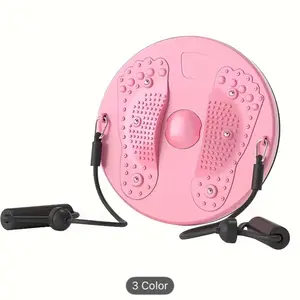 1pc Magnetic Slimming Waist Twisting Disc with Resistance Cord – Home Gym Equipment for Abdominal Control, Non-Electric, Durable ABS Material, Available in Purple, Pink, Green, Perfect for Office & Home Workouts