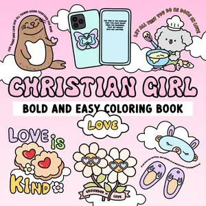 Bold and Easy Coloring Pages for Adults, Teens, and Kids | Simple & Cozy Designs Inspired by Bible Verses | Cute, ... and More! (Bold and Easy Coloring Books)