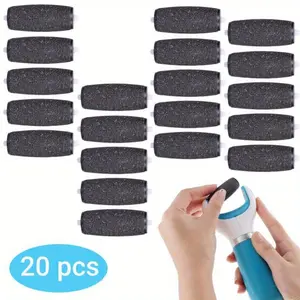 20Pcs Extra Coarse Replacement Roller Refill Heads Compatible with Amope Pedi Refills Electronic Foot File