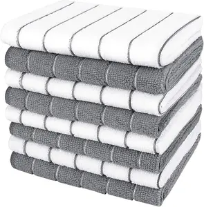 AIDEA Kitchen Towels, Absorbent Dish Cloth for Kitchen, Soft Dish Towels for Home, Multi-Purpose Cloths for Household Cleaning and Drying-8PK, 12”x12”