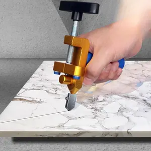 Glass Tile Cutter Set with Replacement Blades, Multi-Functional Ceramic Cutting Tool for DIY Home Improvement Projects, Tile Cutter Tools