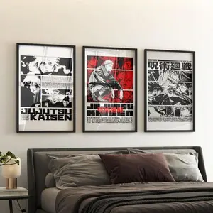 Jujutsu Kaisen Posters 3 Piece Set Manga Art Anime Wall Print