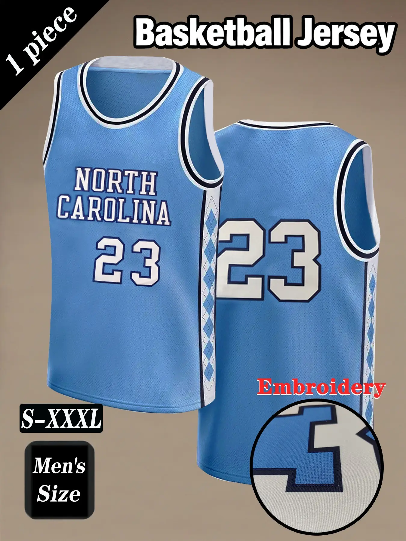 Men's Retro #23 Basketball Jersey, Classic Embroidered Sports Top, Athletic Top, Loose Fit Breathable Sleeveless Vest, Casual Outdoor Activity Wear