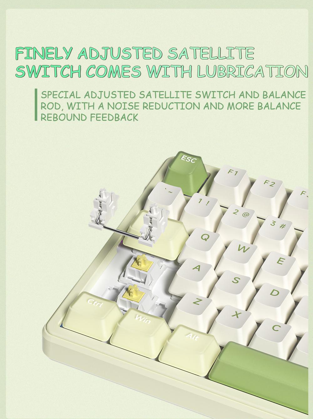 FURYCUBE K99 Pro Wireless Creamy Mechanical Keyboard Bluetooth 2.4G Tri-Mode Side Engraved Gaming For Laptop Computer 99 Keys RGB PBT Keycaps 3/5 Pin Hot key cappuller Custom RGB Mini Gaming Keyboard keyboard Gifts FURYCUBE K99 Pro Wireless Creamy Mechanical Keyboard Bluetooth 2.4G Tri-Mode Side Engraved Gaming For Laptop Computer 99 Keys RGB PBT Keycaps 3/5 Pin Hot key cappuller Custom RGB Mini Gaming Keyboard keyboard Gifts