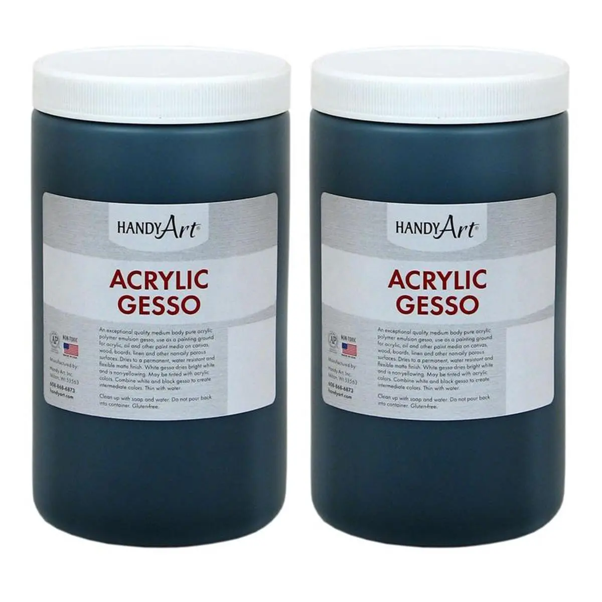 Rock Paint & Handy Art  32 oz Acrylic Black Gesso Handy Art - 2 Each