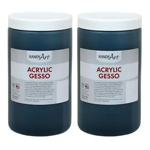 Rock Paint & Handy Art  32 oz Acrylic Black Gesso Handy Art - 2 Each