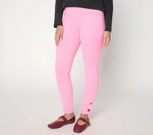 Quacker Factory Regular DreamJeannes Galentine Leggings