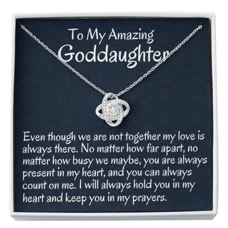 Goddaughter Necklace, To My Goddaughter Gift From Godmother Necklace Gift For Baptism, Confirmation, Graduation Birthday 365, Beautiful Necklace for Daughter - Perfect Gift for Birthdays, Holidays, or Special Occasions