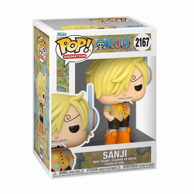 Funko OnePiece Sanji Collectible Action Figure #2167, Approximately 6 cm Tall, Durable Joints, Sturdy Supports Long Play, Ideal for Display
