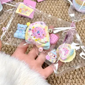 Child-friendly triangular squeeze cake toy — soft and squishy stress relief, DIY handmade craft