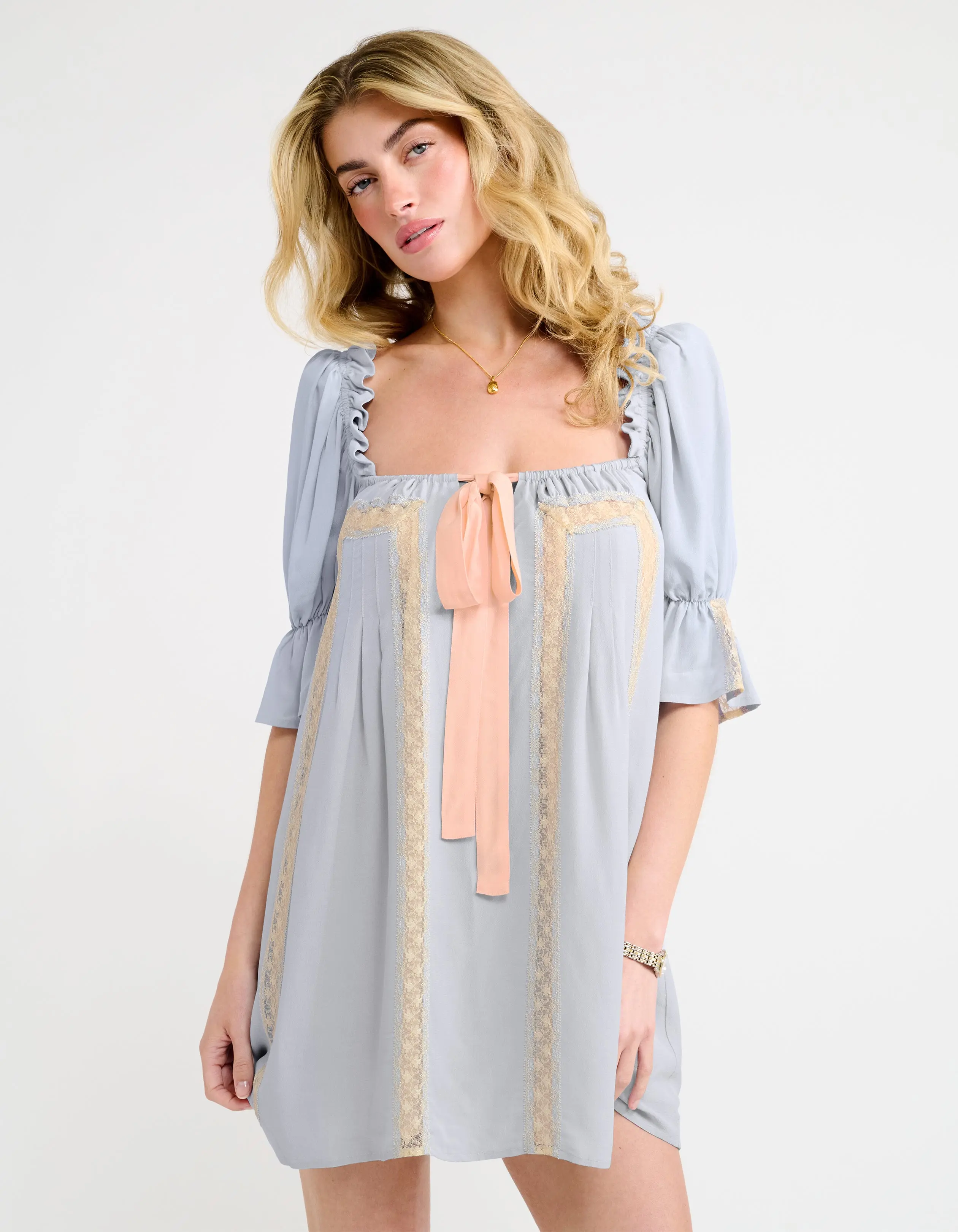 Heirloom Mini Dress | French Blue