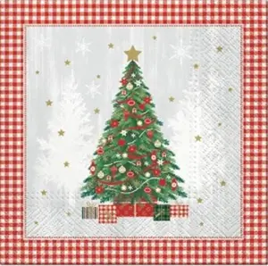 Framed Christmas Tree 20 Lunch Napkins