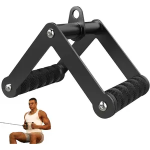 Double D Row Handle  Attachments for Gym, Non-Slip V Bar Attachment for  Gym Equipment, T Bar Row Attachment for  , LAT Pulldown Attachments and  Machine Attachment