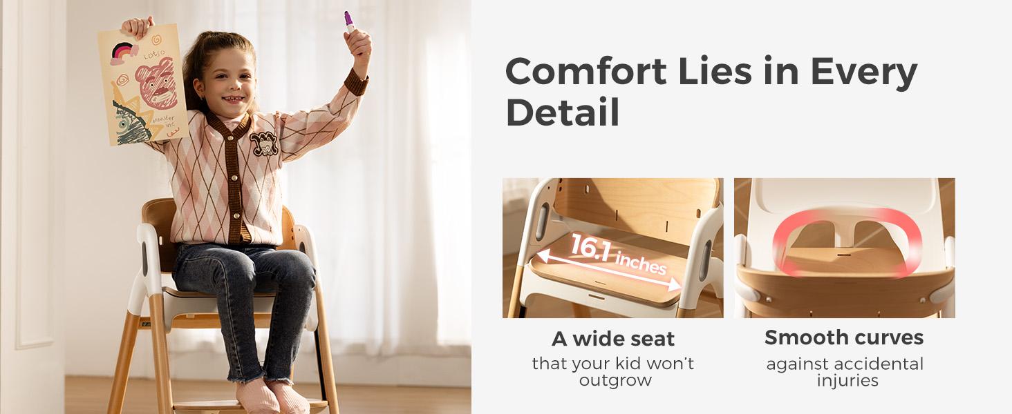 Momcozy Baby high Chair for Infants,Toddler and Adult