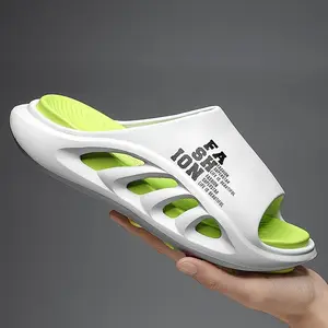 (New)Stylish Womens Letter Pattern EVA Slides Slippers - Non-Slip, Wear-Resistant, Breathable, and Comfortable Outdoor Sports Sandals for Beach, Pool, and Water Activities - Perfect for Summer Vacation