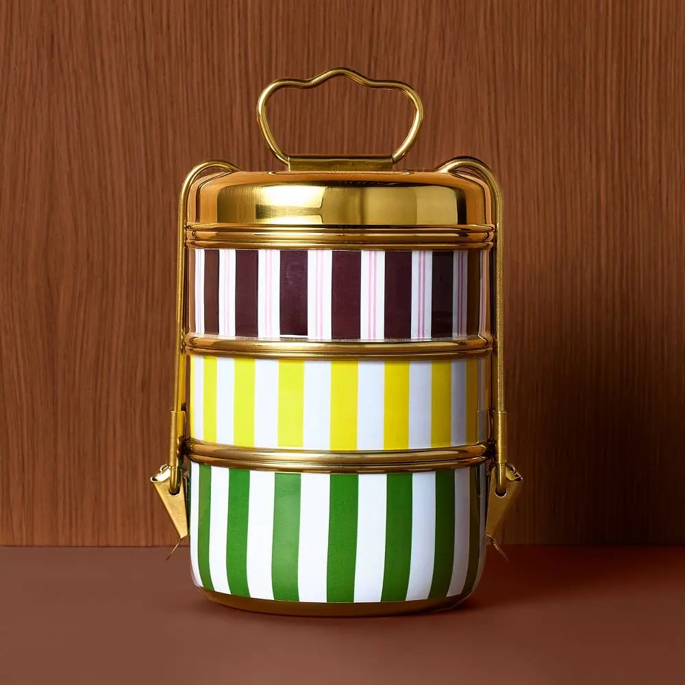 Metal Tiffin Boxes - Rosie Assoulin Multi Metal Tiffin Boxes - Rosie Assoulin Multi