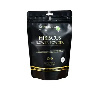 100% Natural Hibiscus Powder - Vegan, Gluten-free, and Eco-friendly - Edible