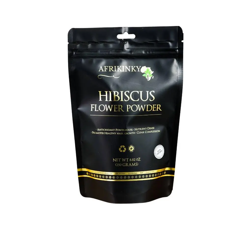 100% Natural Hibiscus Powder - Vegan, Gluten-free, and Eco-friendly - Edible