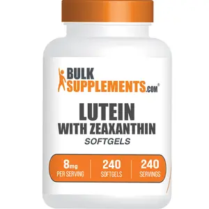 BulkSupplements - Lutein with Zeaxanthin Softgels - Vision Health - Skin Health - 240 Softgels - 8mg per Serving