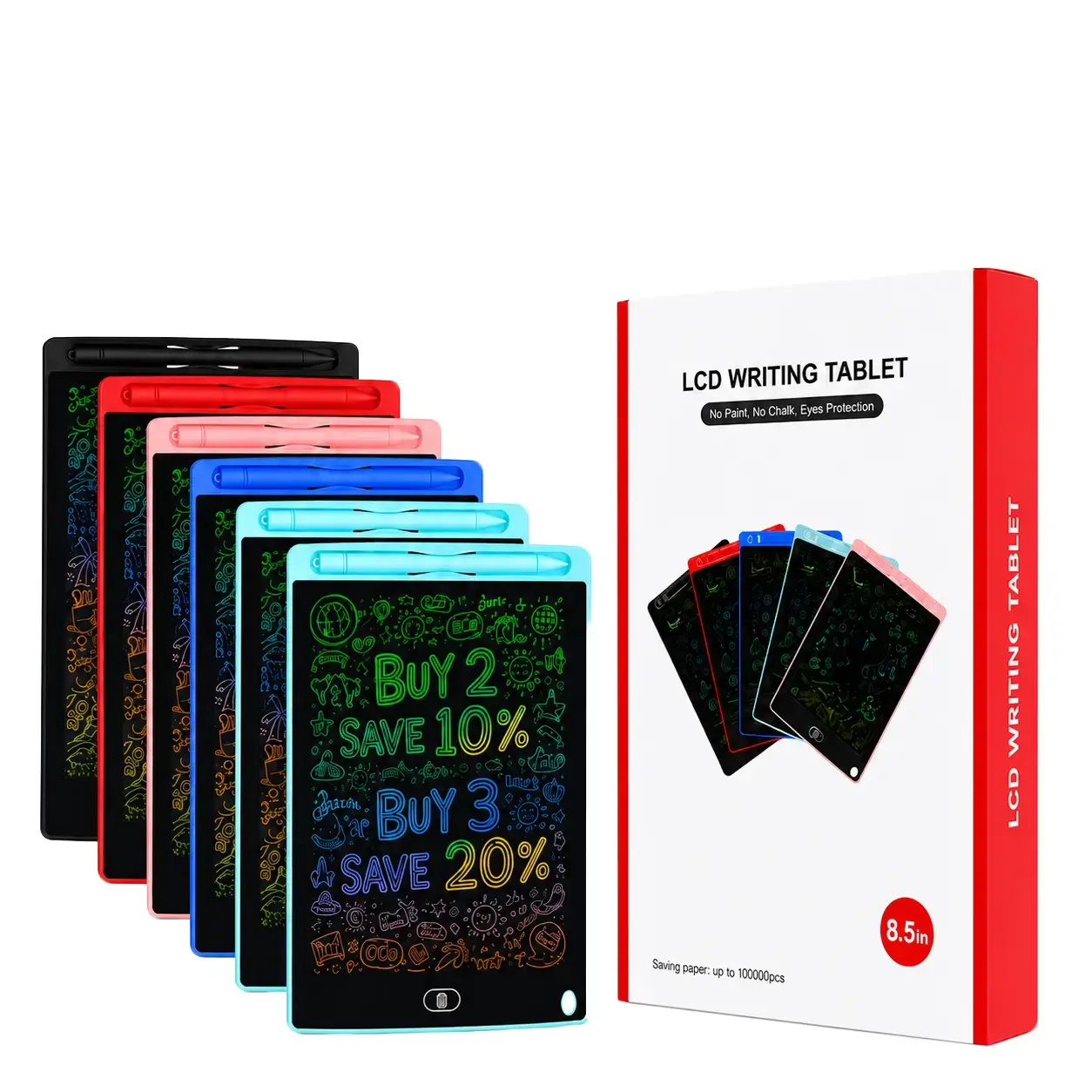 10pcs 8.5" LCD Screen Writing Pads - Writing Practice Tablet, Toddler Learning Activities Toy for Ages 3-8, Educational Tool for Young Artists, Ideal Birthday Christmas Gifts Digital Digital Products