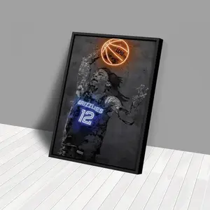 [ SPORT POSTER- UNFRAMED POSTER] Ja Morant Poster - Memphis Grizzlies NBA Print, Unframed Wall Art, Kids' Room, Man Cave, Fan Gift, Home Decor