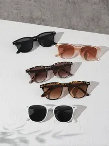 High-Quality Unisex Retro Round Sunglasses, UV Protection Colorful Lenses, Lightweight PC Frame, Perfect for Travel & Casual Wear