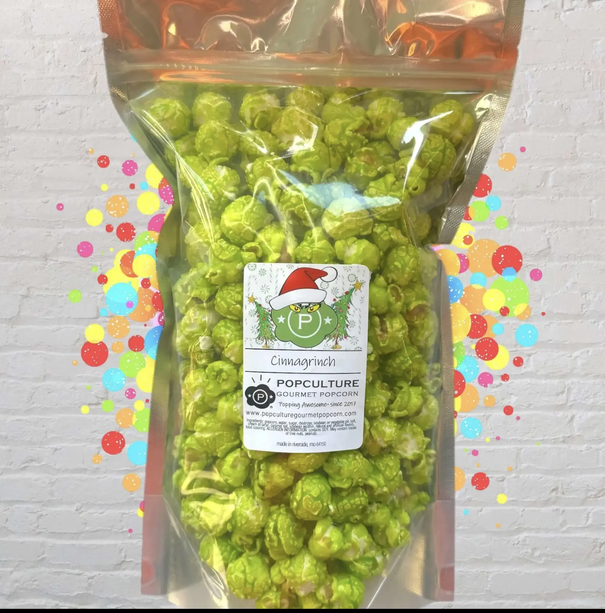 Cinnagrinch Popcorn - Handcrafted Goodness with Natural Flavors - Crunchy