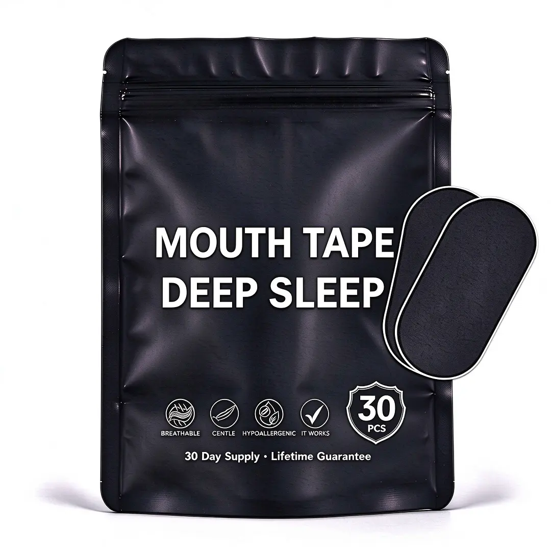 Hypoallergenic Mouth Tape for Snoring, 30-Pack Soft Skin-Friendly Sleep Mouth Strips, Improve Sleep & Smooth Breathing