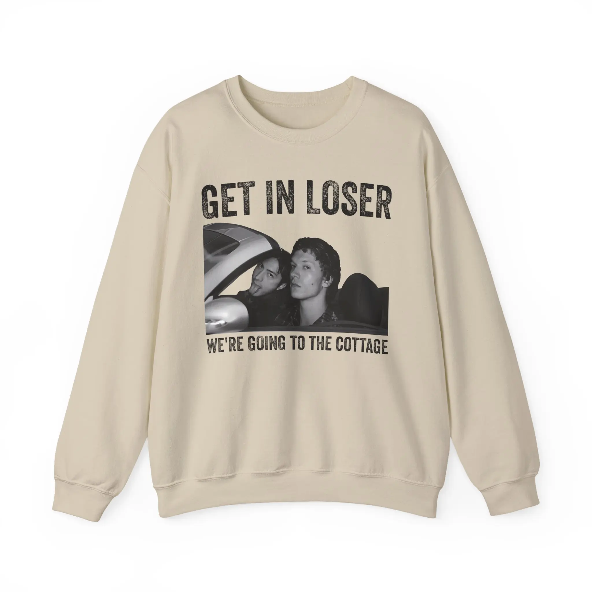 Get In Loser We're Going To The Cottage Graphic Cotton Unisex Shirt, (Sweatshirt, Hoodie)