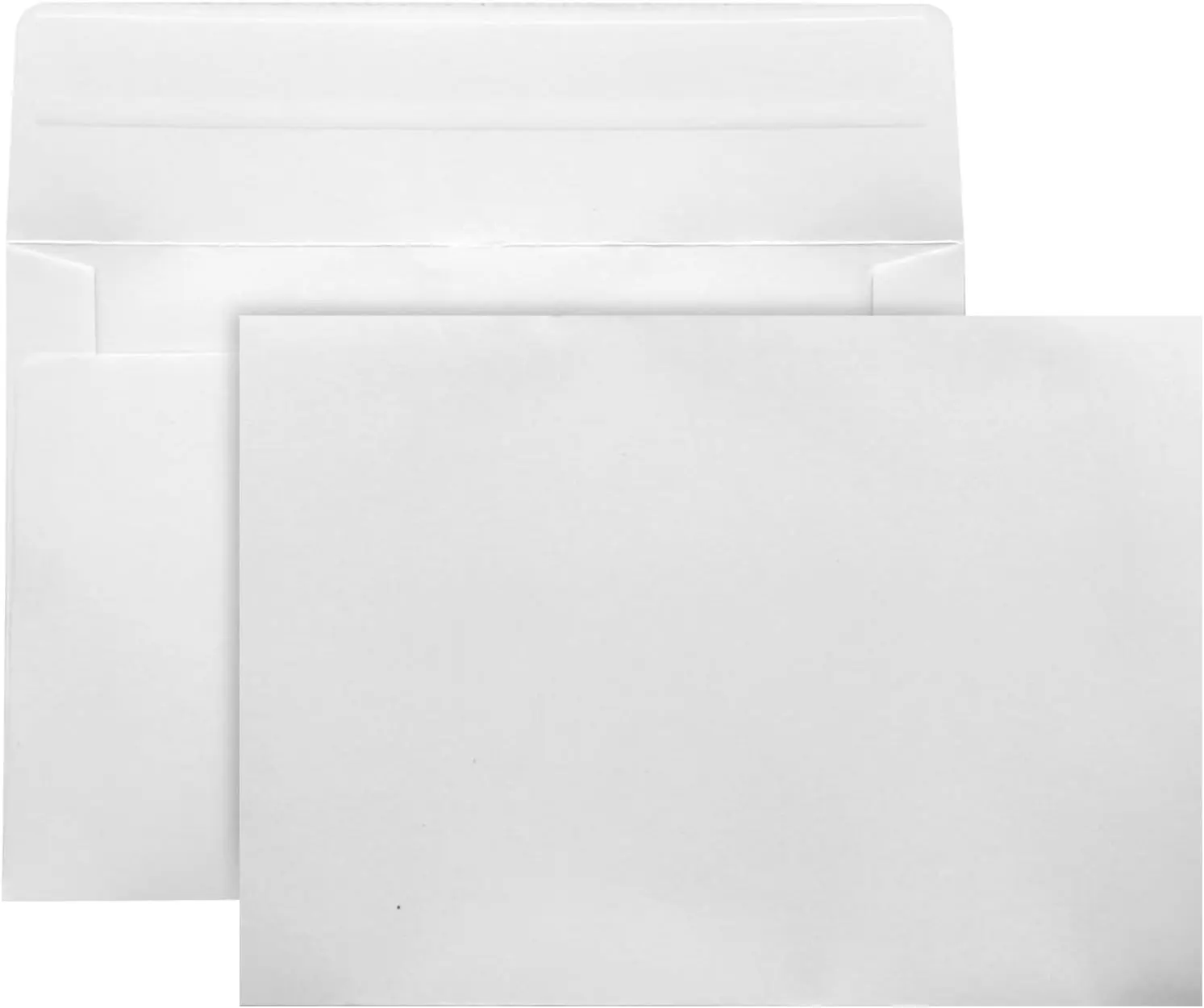 50-Pack A7 White Self-Sealing Envelopes, 5x7 in Office Stationery Supplies for Invitations, Wedding Events