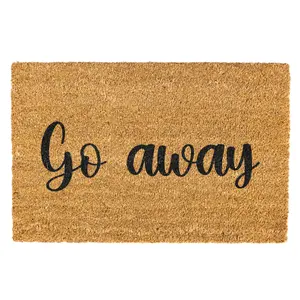 Go away Doormat, Funny Doormat, Door mat, Decorative Mat, Coir Doormat, Depends Who You Are Doormat, Welcome Mat, Funny Welcome Mat, Go Away Doormat Non-slip, Indoor, Outdoor
