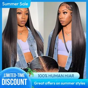 Asteria Hair Straight Hair Glueless Wig Pre Cut 7x5 Lace Closure Ready to Go Wig Pre Bleached Tiny Knots Human Hair Wigs #tiktokshopstockup