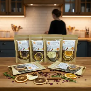 Simmer Pot Potpourri Set of 3 Stovetop Potpourri with Natural Ingredients for Home Fragrance Odor Removal Relaxing Housewarming Gift Aromatic Atmosphere Lemon Scented Kitchen Fragrance