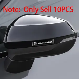 10Pcs Car Styling 3D Epoxy Car Stickers Emblem Badge Decoration Decals For Volkswagen VW Golf 5 6 7 Passat B6 B7 CC Jetta Touran Touareg Beetle Auto Accessories