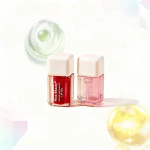 Moisturizing Lip Balm Set, 2-Pack, Strawberry and Peach Flavors, Hydrating and Shiny Lipsticks, Plumping Lip Oil, Suitable for Girls and Women, Autumn, Christmas, Mother's Day Gift, Skincare and Moisturizing Moisture