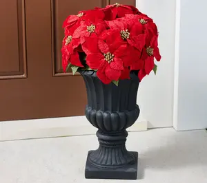 Home Reflections 28" Faux Poinsettia in Urn