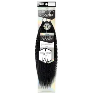 Mane Concept Pristine Micro Crochet 100% Human Hair Pre-Looped Braid - PRHC101 KINKY STRAIGHT 18"