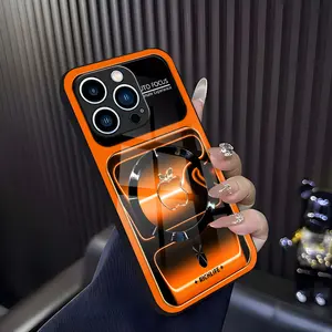 Luxury Neon Glow Neon-Contoured MagSafe Case Edition Premium Tempered Glass Lens Protection for iPhone Samsung Case iPhone 17Pro Max Air 16 15Plus 14 13 12 11 XR XS S26Ultra S25 Phone Case 952