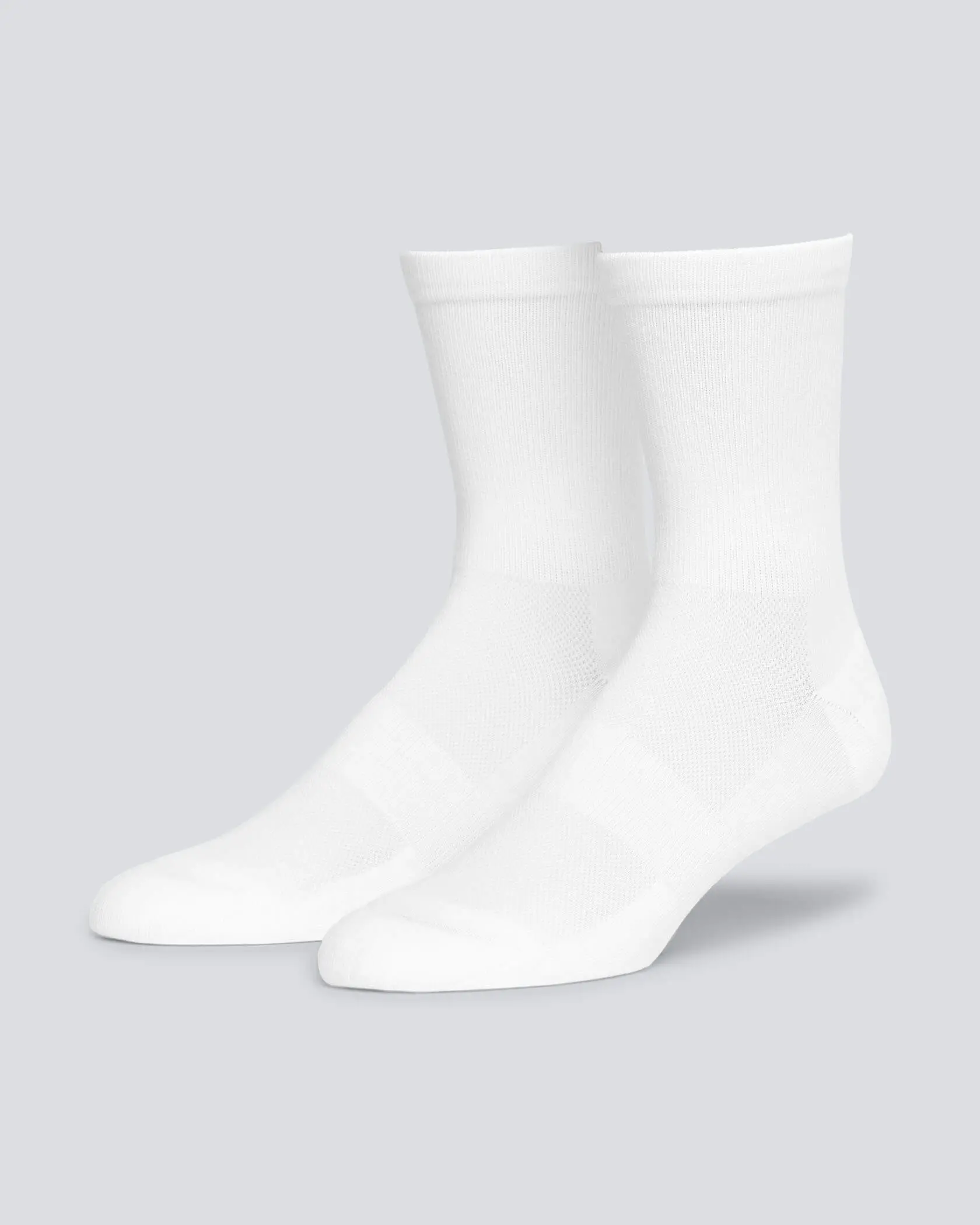 Mens All Time Mid-Crew Socks, Menswear Athletic Socks with Spandex, Mesh & Compression Support