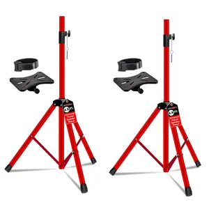 5 Core Speaker Stands Pair Adjustable 54 Inch Tripod 132 lbs Capacity 35mm Mount for DJ PA Use