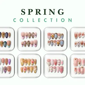 SPRING Collection - Handmade Press-On Nails | Reusable, Salon-Quality, Long-Lasting, Glossy Design