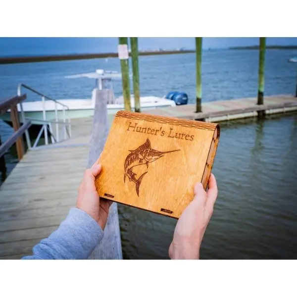 Personalized Mini Tackle Box, Custom Jig Box, Fishing Gear, Gift for Dad, Fishing Lover Gift