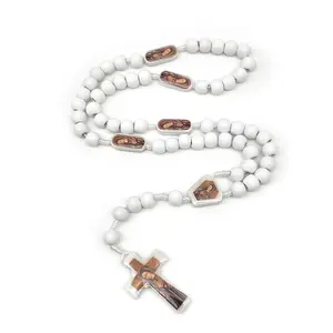 Wooden bead Rosary Guadalupe - Rosario de madera de Guadalupe